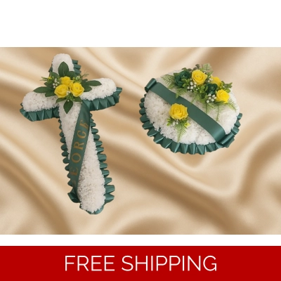 Green and Yellow Cross of Comfort and Respect